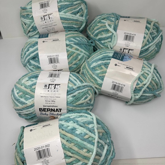 Bernat Office Yarnspirations Bernat Baby Blanket Yarn Lot Of 6